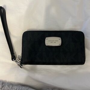 Black Michael Kors wristlet
